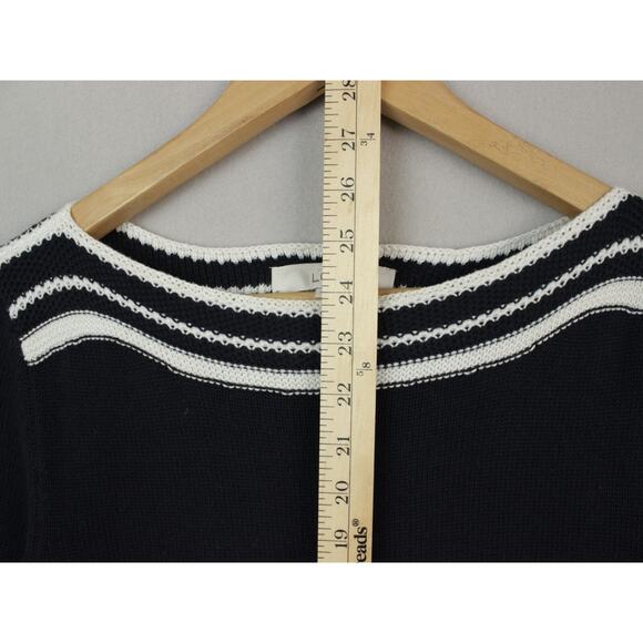 Ann Taylor Loft Medium Pullover Long Sleeve Sweater Navy - Picture 5 of 7